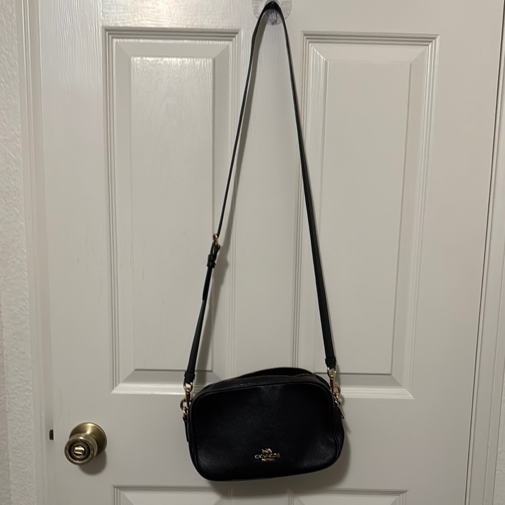 Coach Black Leather Crossbody Bag